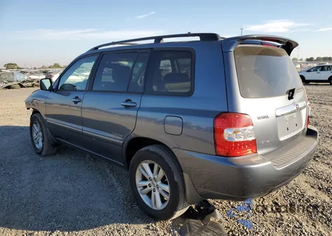 2006 Toyota Highlander Hybrid z USA, uszkodzony, nr VIN JTEEW21A660019082